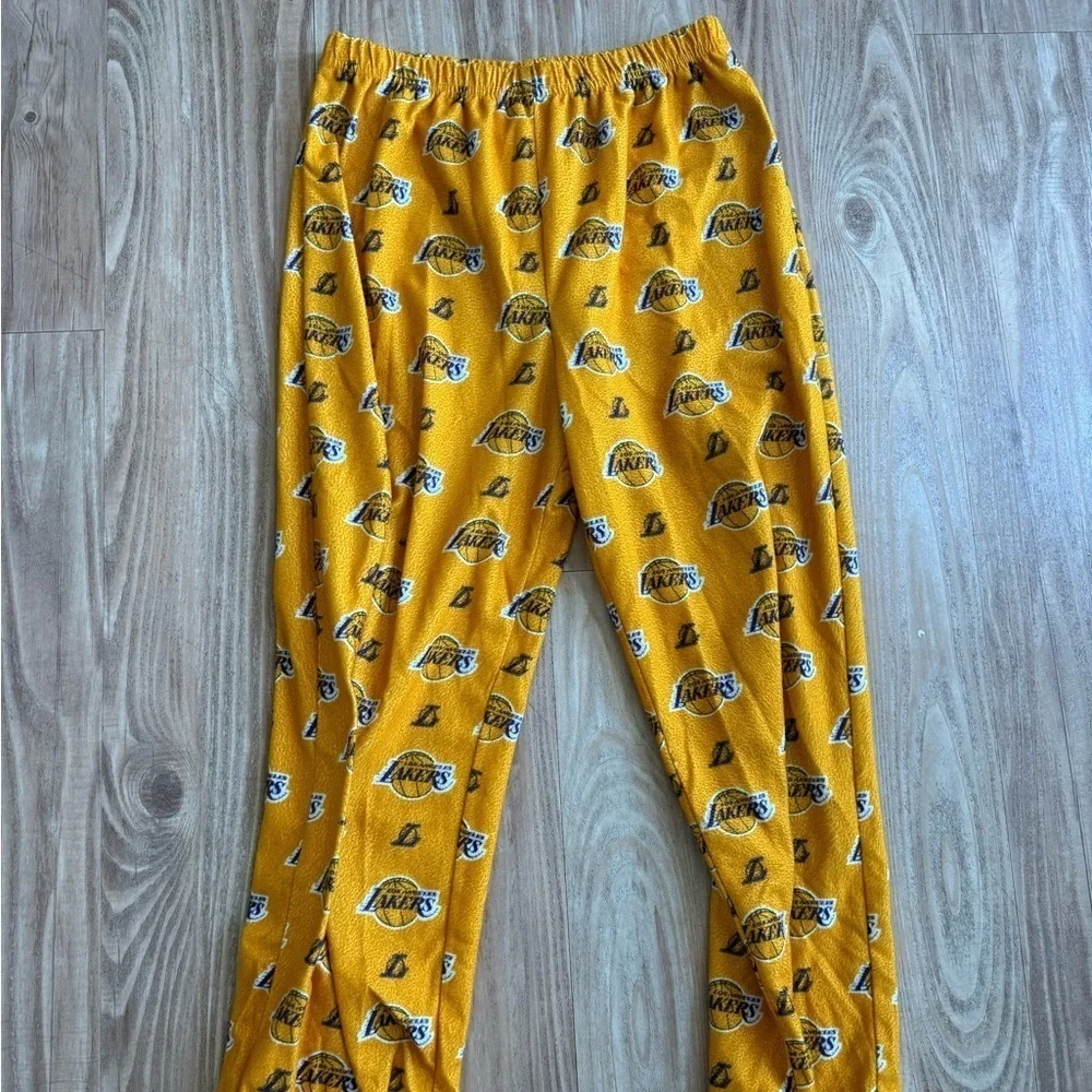 Kids Yellow Los Angeles Lakers NBA Pajama Pants